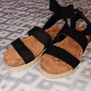 ***BRAND NEW Black Espadrille Sandals***